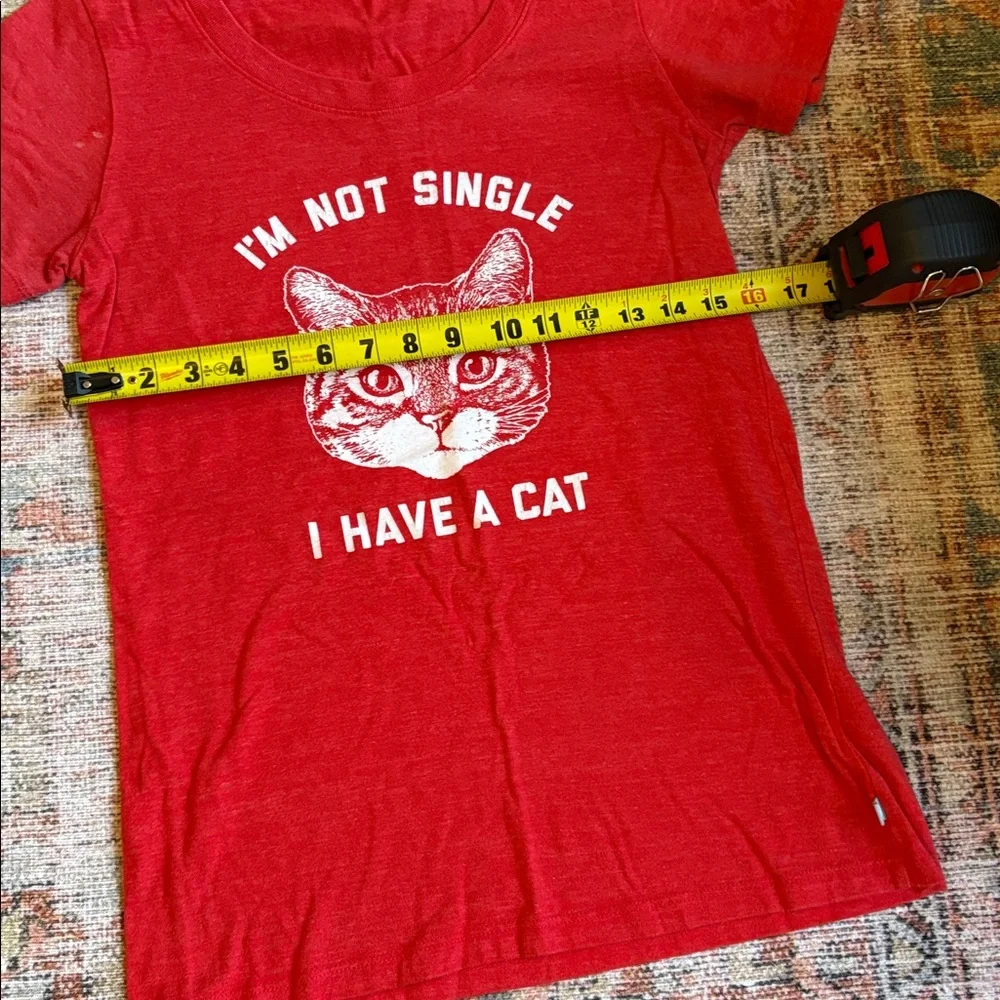 Tipsy Elves Red Cat Graphic T-Shirt